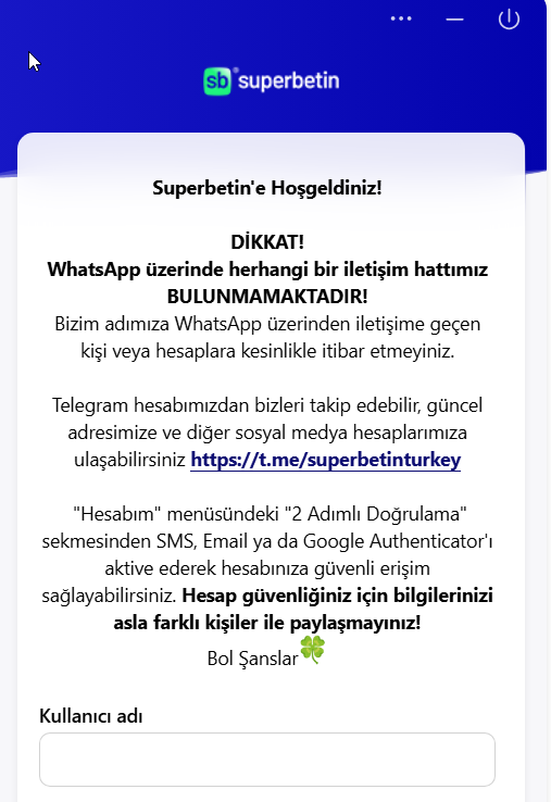 Süperbetin Canlı Destek