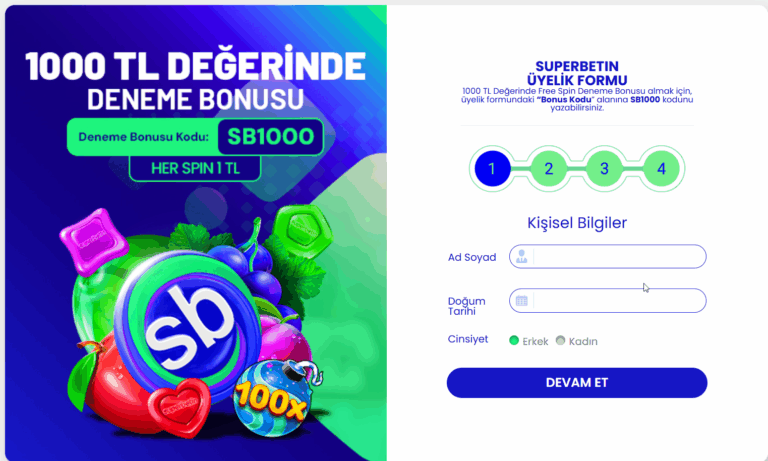 Süperbetin Üyelik